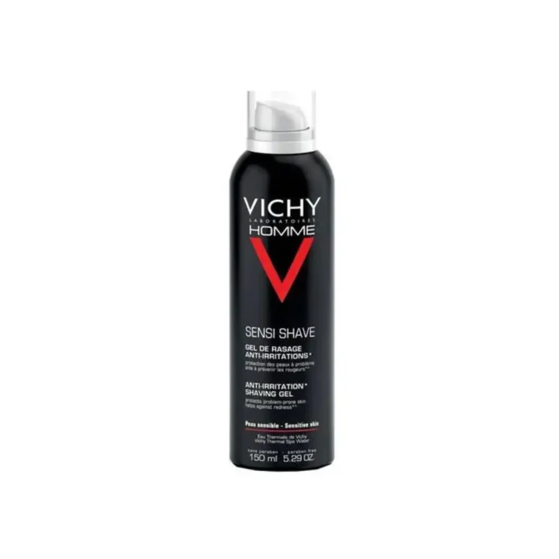 vichy homme gel de rasage anti irritations peau sensible 150ml 1 Vichy Homme Gel de Rasage Anti-Irritations Peau Sensible | 150ml VICHY