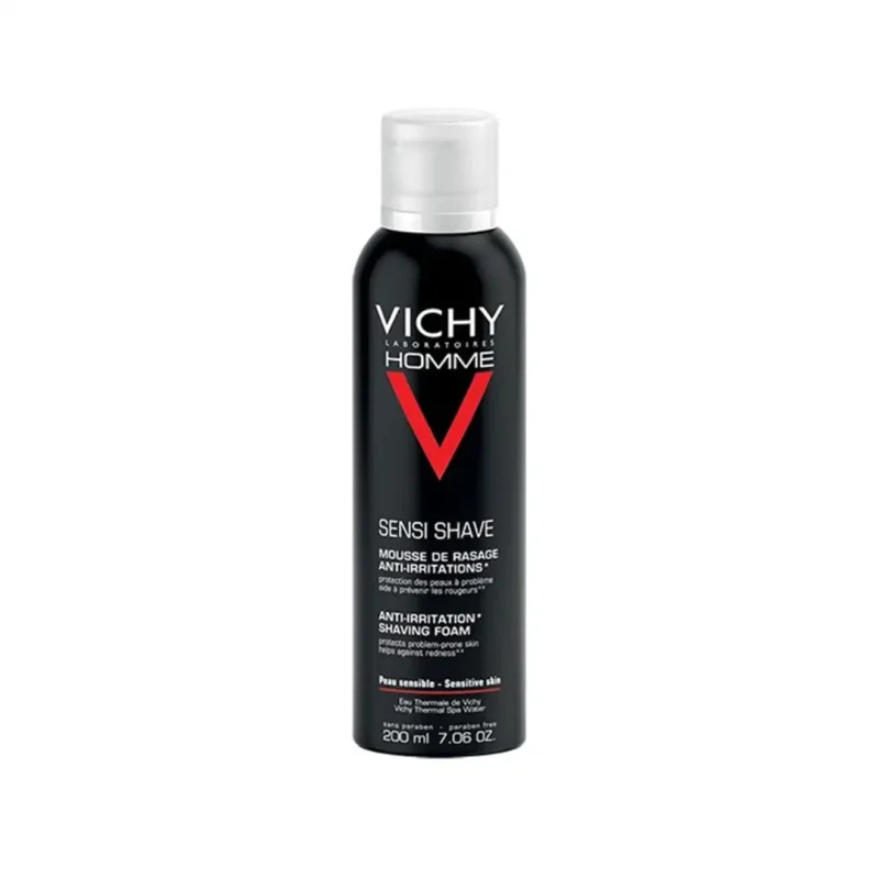 vichy homme mousse a raser anti irritations peau sensible 200ml 1 1 Vichy Homme Mousse à Raser Anti-Irritations Peau Sensible | 200ml VICHY